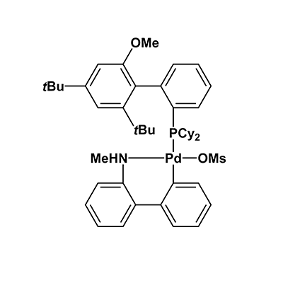甲烷磺酸(2-二环己基膦-2′-甲氧基-4′,6′-二叔丁基-1,1′-联苯)(2′-甲氨基-1,1′-联苯-2-基)钯(II)