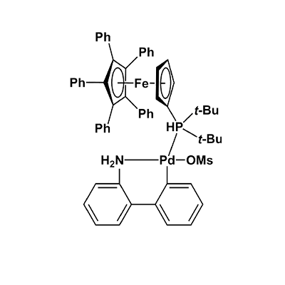 甲磺酸[1,2,3,4,5-戊苯基-1′-(二叔丁基磷基)二茂铁](2′-氨基-1,1′-联苯-2-基)钯(II)