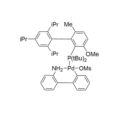 甲磺酸(2-(二-叔-丁基膦基)-3-甲氧基-6-甲基-2′,4′,6′-三异丙基-1,1′-联苯)(2′-氨基-1,1′-联苯-2-基)钯(II)