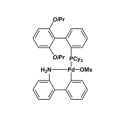甲烷磺酸(2-二环己基膦基-2′,6′-二异丙氧基-1,1′-联苯基)(2-氨基-1,1′-联苯-2-基)钯(II)
