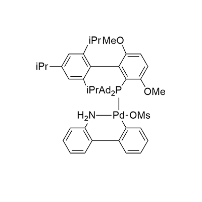 甲磺酸-2-(二-1-金刚烷基膦基)-3,6-二甲氧基-2′,4′,6′-三异丙基-1,1′-联苯(2-氨基-1,1′-联苯-2-基)钯(II)