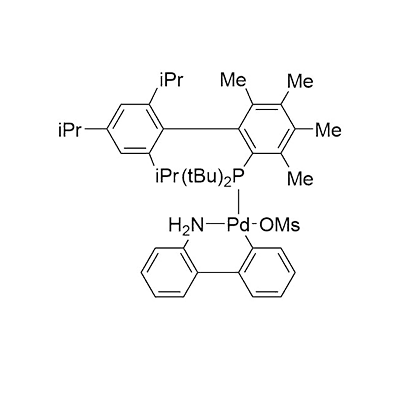甲磺酸(2-二叔丁基膦3,4,5,6-四甲基-2′,4′,6′-三异丙基联苯基)(2′-氨基-1,1′-联苯-2-基)钯(II)