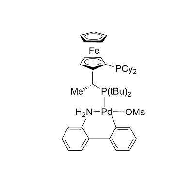 甲磺酸{[(R)-(-)-1[(Sp)-2-(二环己基膦)二茂铁基]乙基二叔丁基膦基}(2′-氨基-1,1′-联苯-2-基)钯(II)