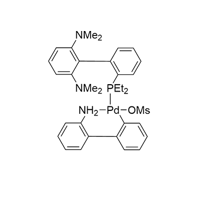 甲磺酸[2-二乙基膦基-2’，6′-双（二甲基氨基）-1,1′-联苯](2′-氨基-1,1′-联苯-2-基)钯(II)