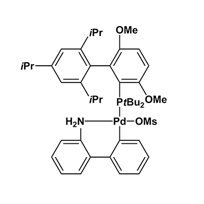 甲磺酸-2-(二叔丁基膦基)-3,6-二甲氧基-2′,4′,6′-三异丙基-1,1′-联苯(2-氨基-1,1′-联苯-2-基)钯(II)(tBuBrettPhos Pd G3)