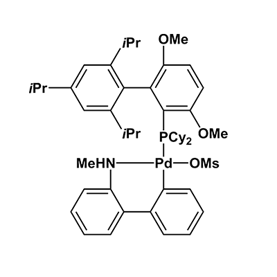 甲磺酸(2-二环己基膦-3,6-甲氧基-2′,4′,6′-二异丙基-1,1′-联苯基)(2′-甲氨-1,1′-联苯-2-基)钯(II)(BrettPhos Pd G4)