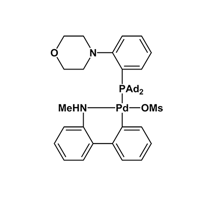 甲磺酸盐(2-(二金刚烷膦)吗啉代苯)[2-(2′-甲氨基-1,1′-联苯)]钯(II)(MorDalPhos Pd G4)