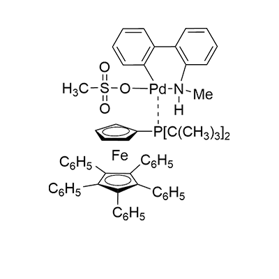 甲磺酸[1,2,3,4,5-戊苯基-1′-(二叔丁基磷基)二茂铁](2′-甲氨基-1,1′-联苯-2-基)钯(II)