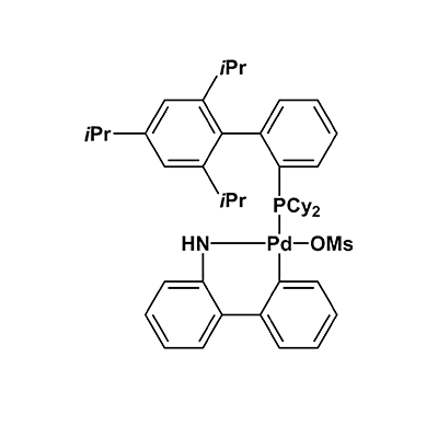 甲烷磺酸(2-二环己基膦基-2′,4′,6′-三异丙基-1,1′-联苯基)(2′-氨基-1,1′-联苯-2-基)钯(II)