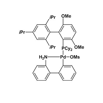 甲烷磺酸(2-二环己基膦-3,6-二甲氧基-2′,4′,6′-三异丙基-1,1′-联苯)(2′-氨基-1,1′-联苯-2-基)钯(II)