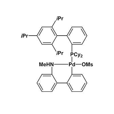 甲烷磺酸(2-二环己基膦-2′,4′,6′-三异丙基-1,1′-联苯基)(2′-甲氨-1,1′-联苯-2-基)钯(II)