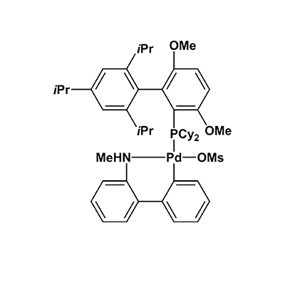 甲磺酸(2-二环己基膦-3,6-甲氧基-2′,4′,6′-三异丙基-1,1′-联苯基)(2′-甲氨-1,1′-联苯-2-基)钯(II)