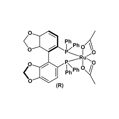 二乙酸根[(R)-(+)-5,5′-双(二苯基膦)-4,4′-联-1,3-苯并二恶茂]钌(II)